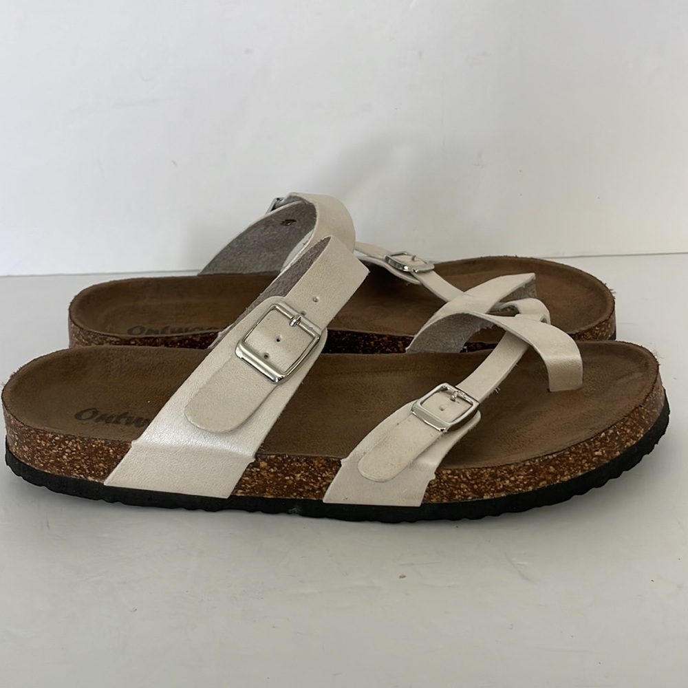 Women’s Outwoods Pearl Cream Cork Sandals Size 10
